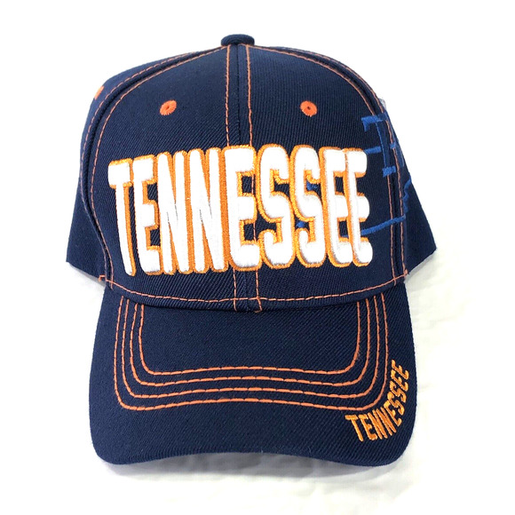 Tennessee Embroidered Navy Adjustable Cap Hat Republic HR State Outline NEW - Picture 2 of 13